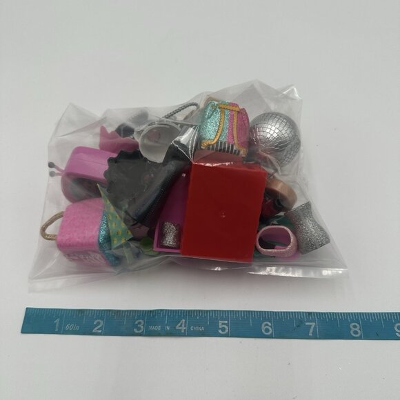 OMG LOL Surprise Doll Accessories Clothes Shoes Purses Cups Mixed 56 pc Lot - Picture 11 of 13